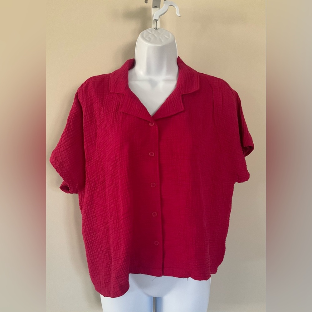 Chelsea & Theodore Button Up Top.
Size Small Petite.
